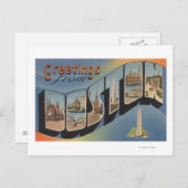 ボストン,マサチューセッツ州ラージレターシーン2 ポストカード (正面/裏面)