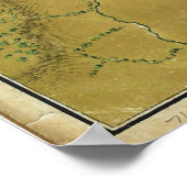 ボストン・マサチューセッツ州革命戦争の地図 ポスター (角)