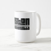 ボストン - マサチューセッツ州 コーヒーマグカップ (正面右)