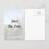 ボストン マサチューセッツ州 - ボストン公共庭園からの眺め 案内ポストカード (裏面)