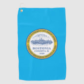 ボストン（マサチューセッツ州）市旗 ゴルフタオル (正面)