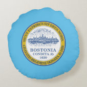 ボストン（マサチューセッツ州）市旗 ラウンドクッション (裏面)