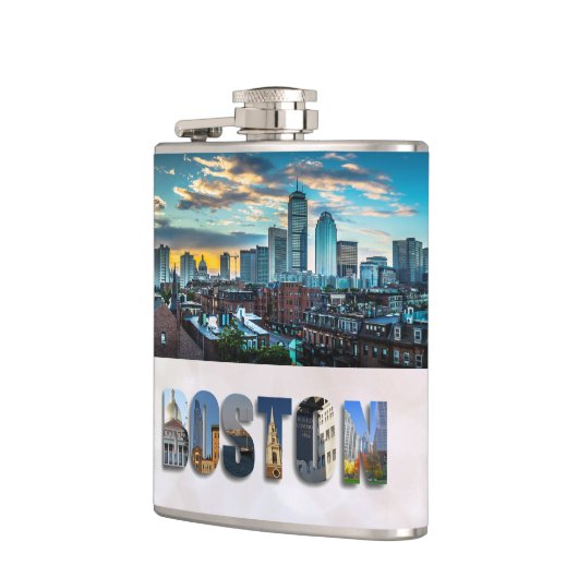 ボストン・マサチューセッツ・シティ・スカイラインの旅行写真 フラスク (左)