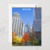 ボストン・マサチューセッツ・シティ・スカイラインの旅行写真 ポストカード (正面/裏面)