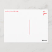 ボストン、マサチューセッツ、スカイライン統一された州 ポストカード (裏面)