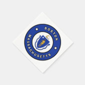 ボストン・マサチューセッツ スタンダードカクテルナプキン (角)