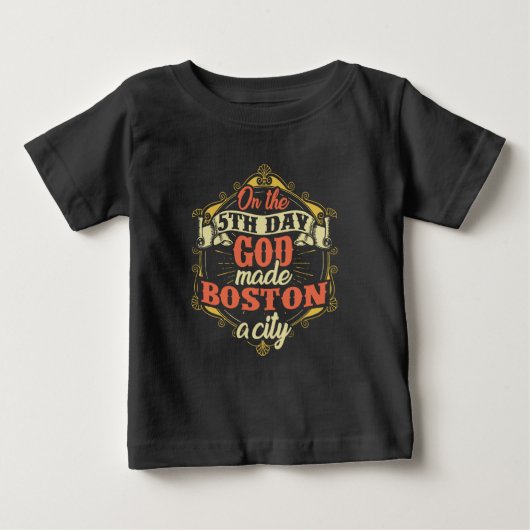 ボストン・マサチューセッツ ベビーTシャツ (正面)