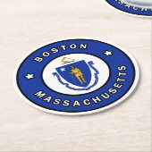 ボストン・マサチューセッツ ラウンドペーパーコースター (アングル)