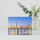 ボストン、マサチューセッツ、統一された州 ポストカード (スタンド正面)