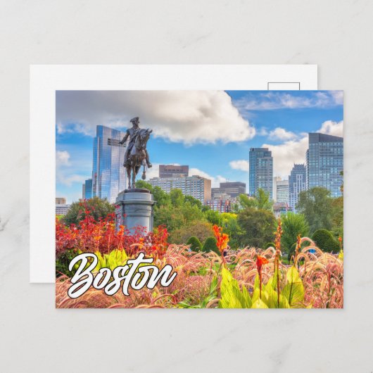 ボストン、マサチューセッツ、統一された州 ポストカード (正面/裏面)