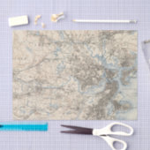 ボストン、マサチューセッツ 薄葉紙 (クラフト)