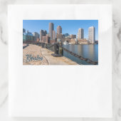 ボストン・マサチューセッツ 長方形シール (バッグ)