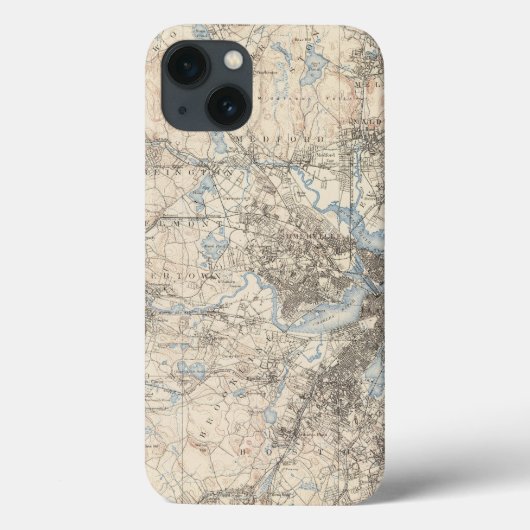 ボストン、マサチューセッツ Case-Mate iPhoneケース (裏面)