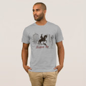 ボストン-ワシントン州のプロフィールT Tシャツ (正面フル)