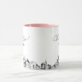 ボストン 結婚式 オーダーメイド マグカップ (中央)