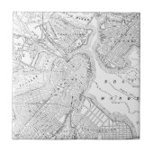 ボストン(1878年)のヴィンテージの地図 タイル (正面)