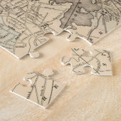 ボストン(1880年)のヴィンテージの地図 ジグソーパズル (側面)