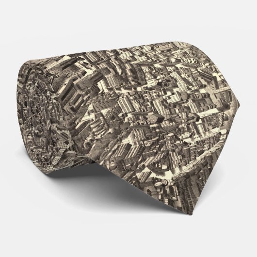 ボストン(1880年)のヴィンテージの絵解き地図 ネクタイ (ロール)