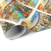 ボストン#2マサチューセッツMAヴィンテージ旅行記念品 ラッピングペーパー (ロールコーナー)