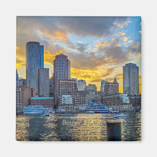 ボストン、MAスカイライン、 マグネット (正面)