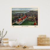 ボストン、MAパノラママップ – 1902 ポスター (キッチン)