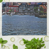 ボストンMAインナーハーバー キッチンタオル (折り畳み)