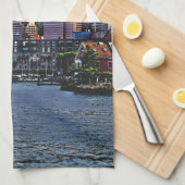 ボストンMAインナーハーバー キッチンタオル (四つ折り)