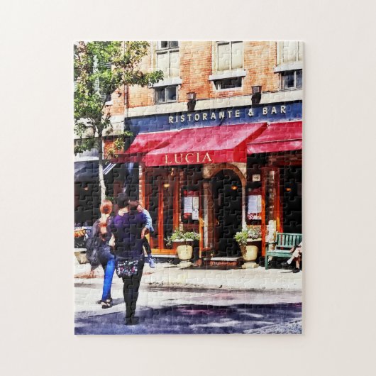 ボストンMAハノーバー通りノースエンド ジグソーパズル (縦)