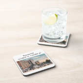 ボストンMAマップ座標ヴィンテージスタイル コースター (右側)