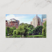 ボストンMA – ボストンのパブリックガーデンから表示 名刺 (裏面)