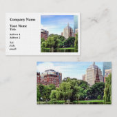 ボストンMA – ボストンのパブリックガーデンから表示 名刺 (正面/裏面)