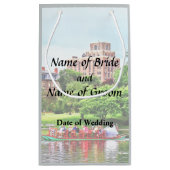 ボストンMA – ボストン公共庭園の結婚式用品 スモールペーパーバッグ (裏面)