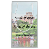 ボストンMA – ボストン公共庭園の結婚式用品 スモールペーパーバッグ (正面)