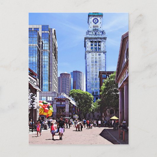 ボストンMA - Quincy Market ポストカード (正面)