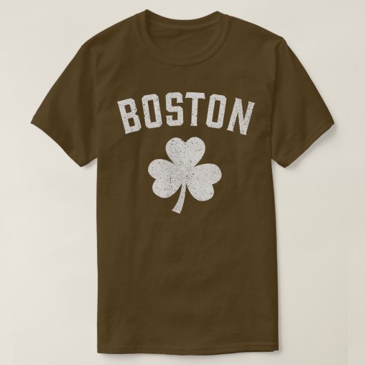 ボストンSt patricks dayシャツパティスデイシャムロック Tシャツ (デザイン正面)