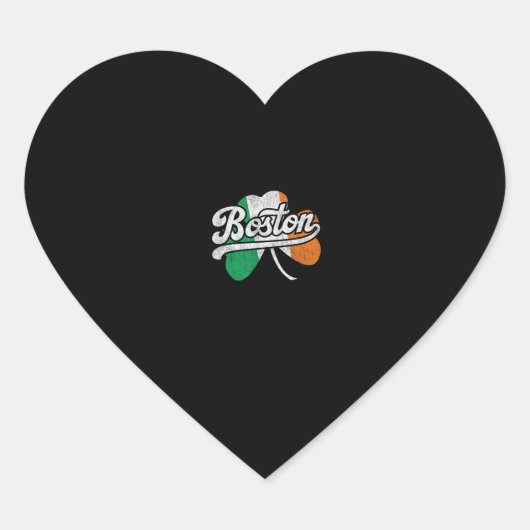 ボストンTシャツ ハートシール (正面)