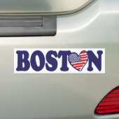 ボストンUSA バンパーステッカー (車上)