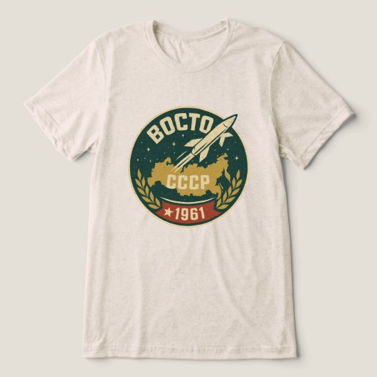 ボストーク宇宙船 1961 トライブレンドTシャツ (デザイン正面)