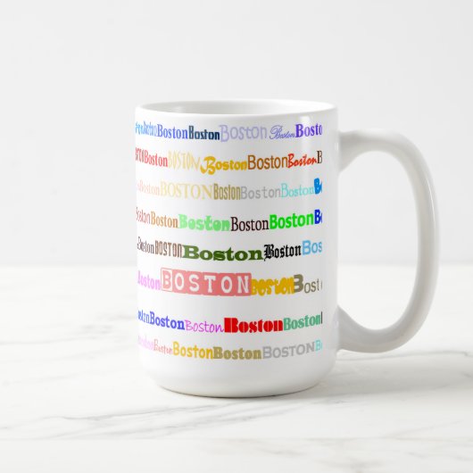 ボスト文字デザインンIIマグI コーヒーマグカップ (右)