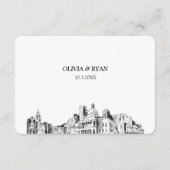 ボスト結婚ンのRSVP伝統的 Mealオプション エンクロージャーカード (裏面)