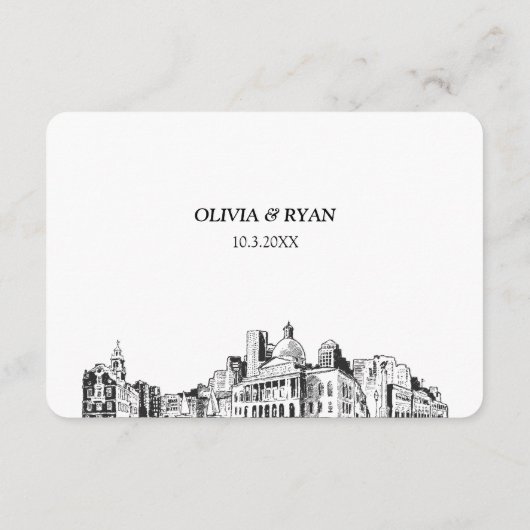 ボスト結婚ンのRSVP伝統的 Mealオプション エンクロージャーカード (裏面)