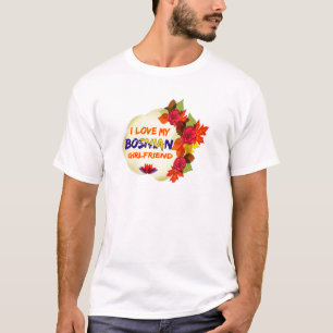 ボスニアのガールフレンドのデザイン Tシャツ