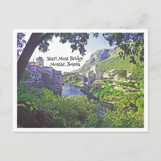 ボスニアのモスターにあるスターリの橋 ポストカード (正面)