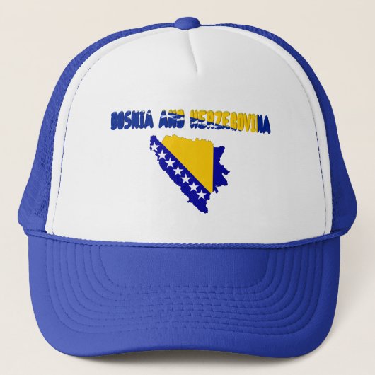 ボスニアの国旗 キャップ (正面)