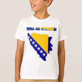 ボスニアの国旗 Tシャツ (正面)
