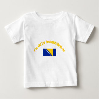 ボスニアの愛国心が強い旗のデザイン ベビーTシャツ