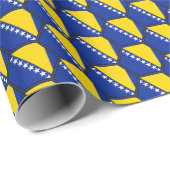 ボスニアの旗の蜜蜂の巣の包装紙 ラッピングペーパー (ロールコーナー)