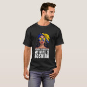 ボスニアの旗 結婚記念日 婚約 ボスニア Tシャツ (正面フル)