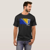 ボスニアの男性女性キッズ向けヴィテス・ボスニア国旗 Tシャツ (正面フル)