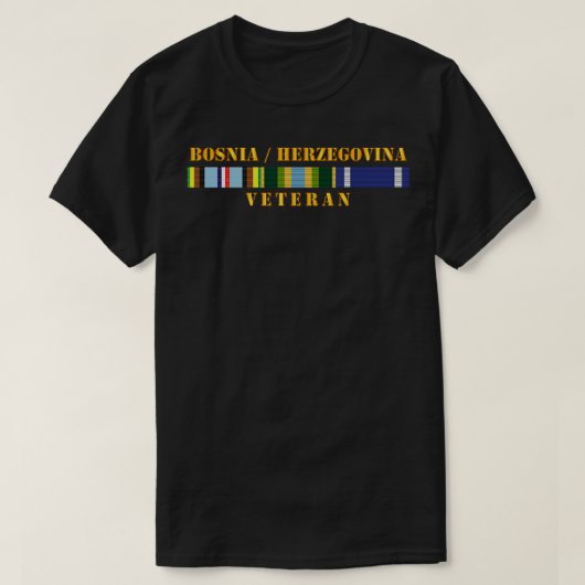 ボスニアヘルツェゴビナ退役軍人ボスニアスvc tシャツ (デザイン正面)